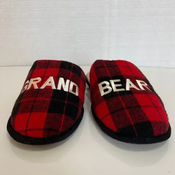 Dearfoams Unisex Grand Bear Slippers Sz m 11/12 w 13/14 - Picture 2 of 7
